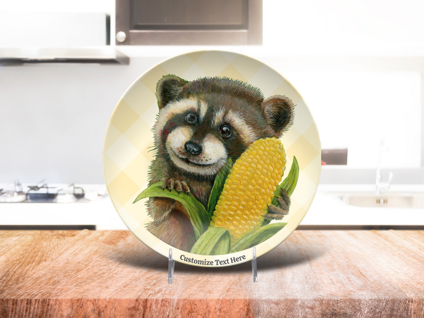 Country Charm Raccoon Plate & Bowl
