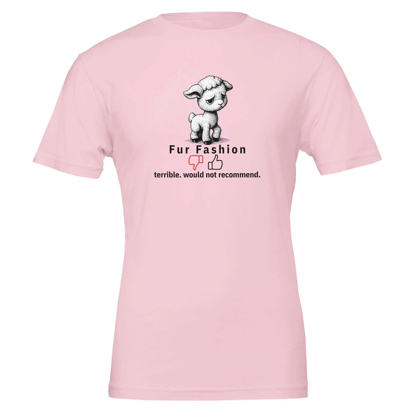 Funny Vegan Fur Fashion Tshirt, Premium 100% Cotton - Vegan America