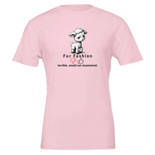 Funny Vegan Fur Fashion Tshirt, Premium 100% Cotton - Vegan America