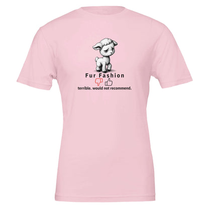 Funny Vegan Fur Fashion Tshirt, Premium 100% Cotton - Vegan America