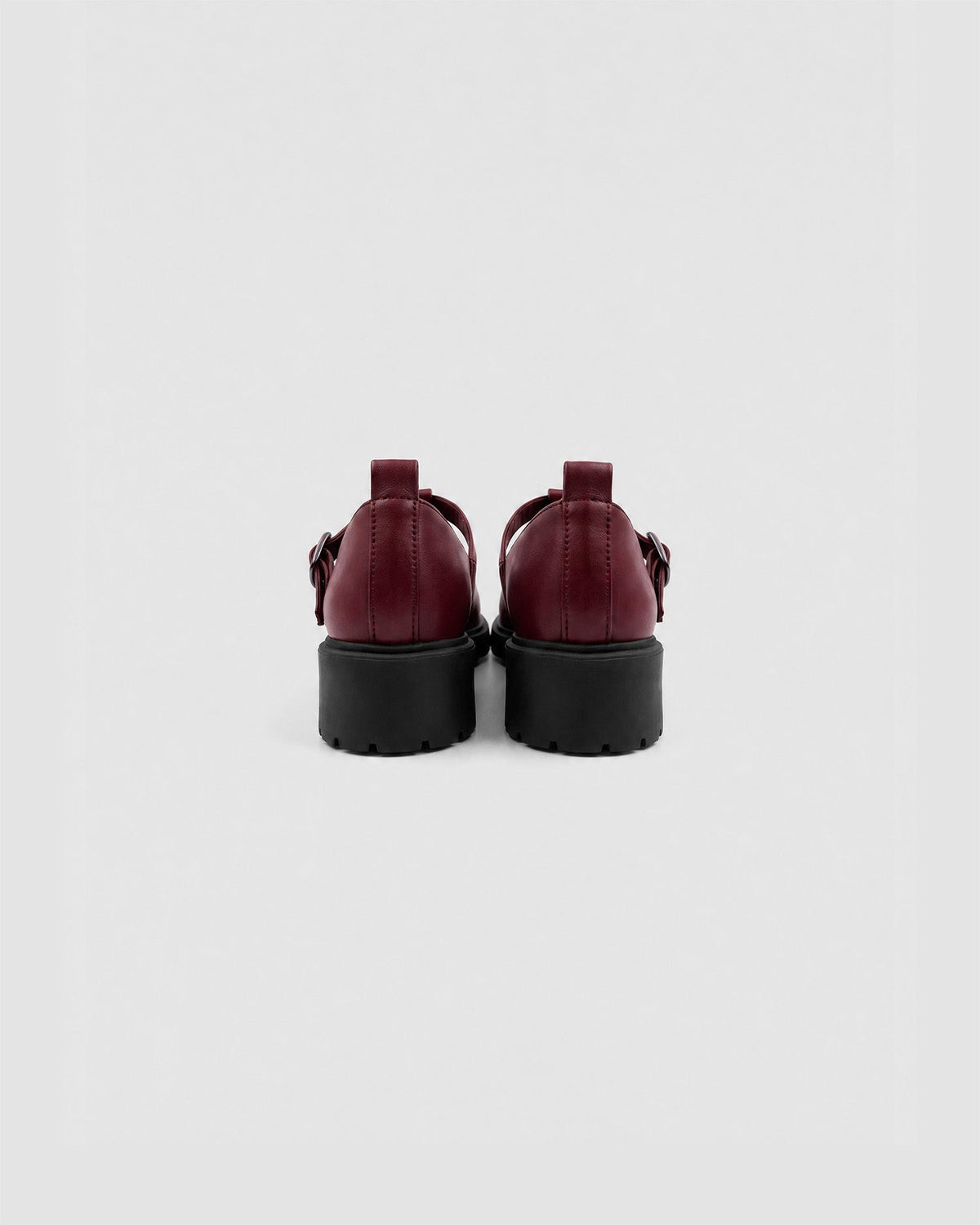 Burgundy Mary Jane Shoes Women, Vegan Leather – Curtsy | BOHEMA - Vegan America