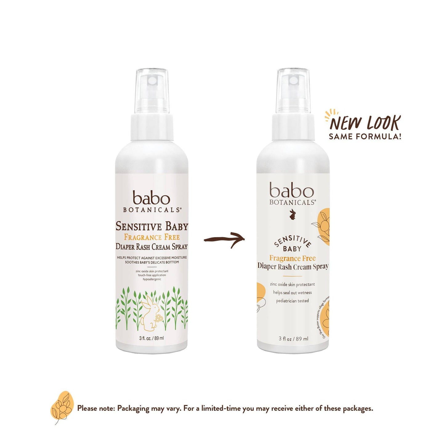 Sensitive Baby Zinc Diaper Rash Cream Spray