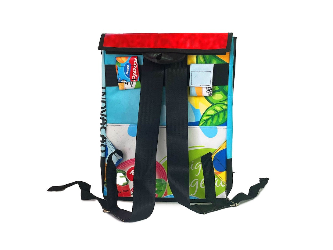 backpack *lisbon exclusive* yellow map
