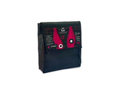 backpack XS publicity banner & pink and black coffee packages - Vegan America