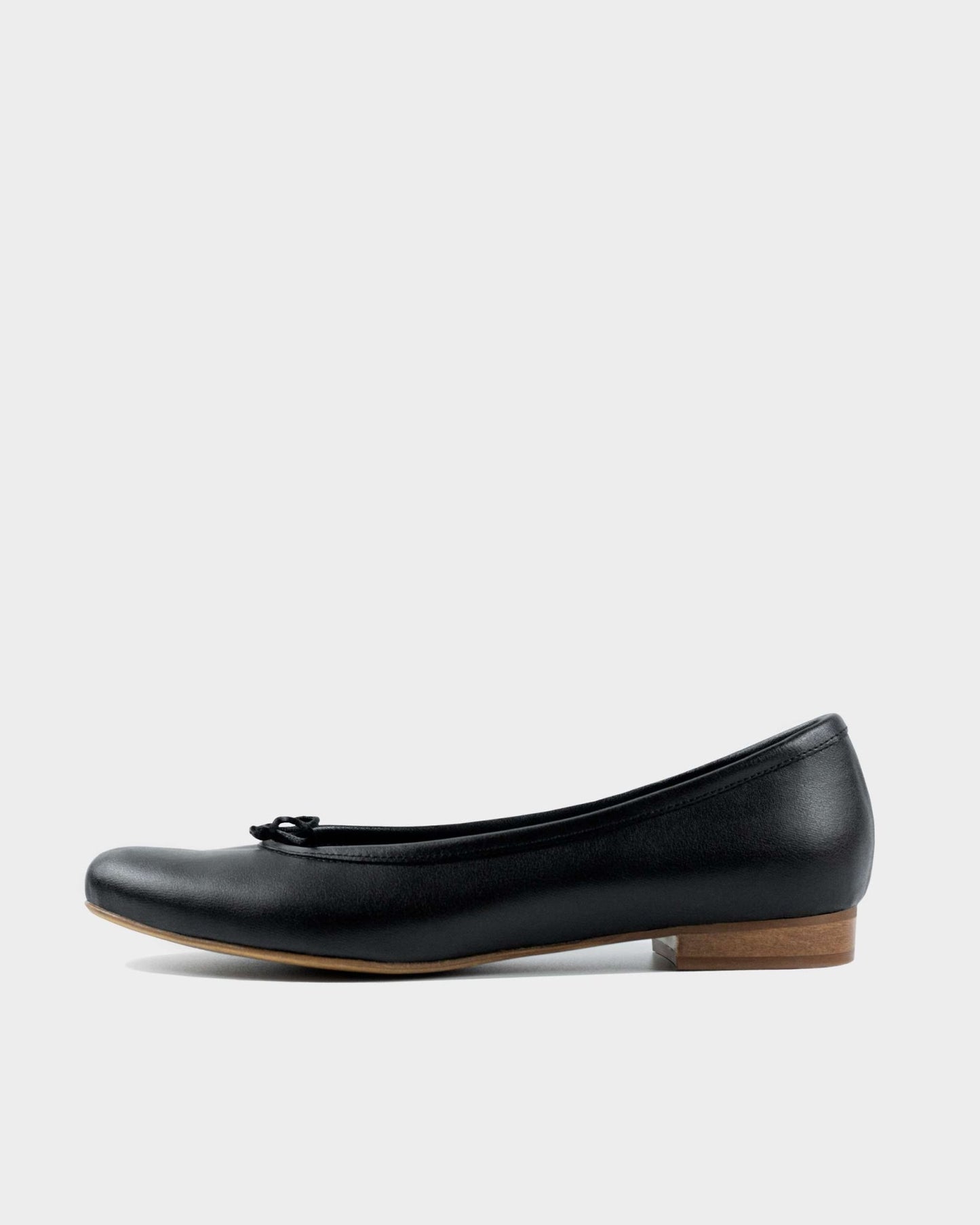 Audrey Pumps Black grape leather ballerinas - Vegan America