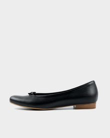 Audrey Pumps Black grape leather ballerinas - Vegan America