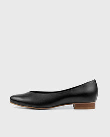 Pumps Black Nopal ballerinas made of cactus leather - Vegan America