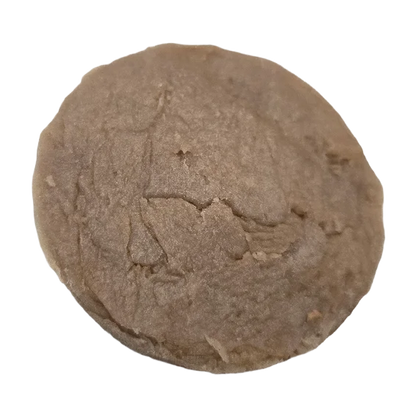 Bay rum shaving soap puck top view