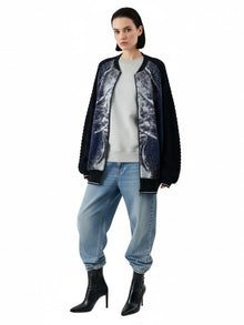 Unisex Eco Oversized Bomber — Whale Limited Edition - Vegan America