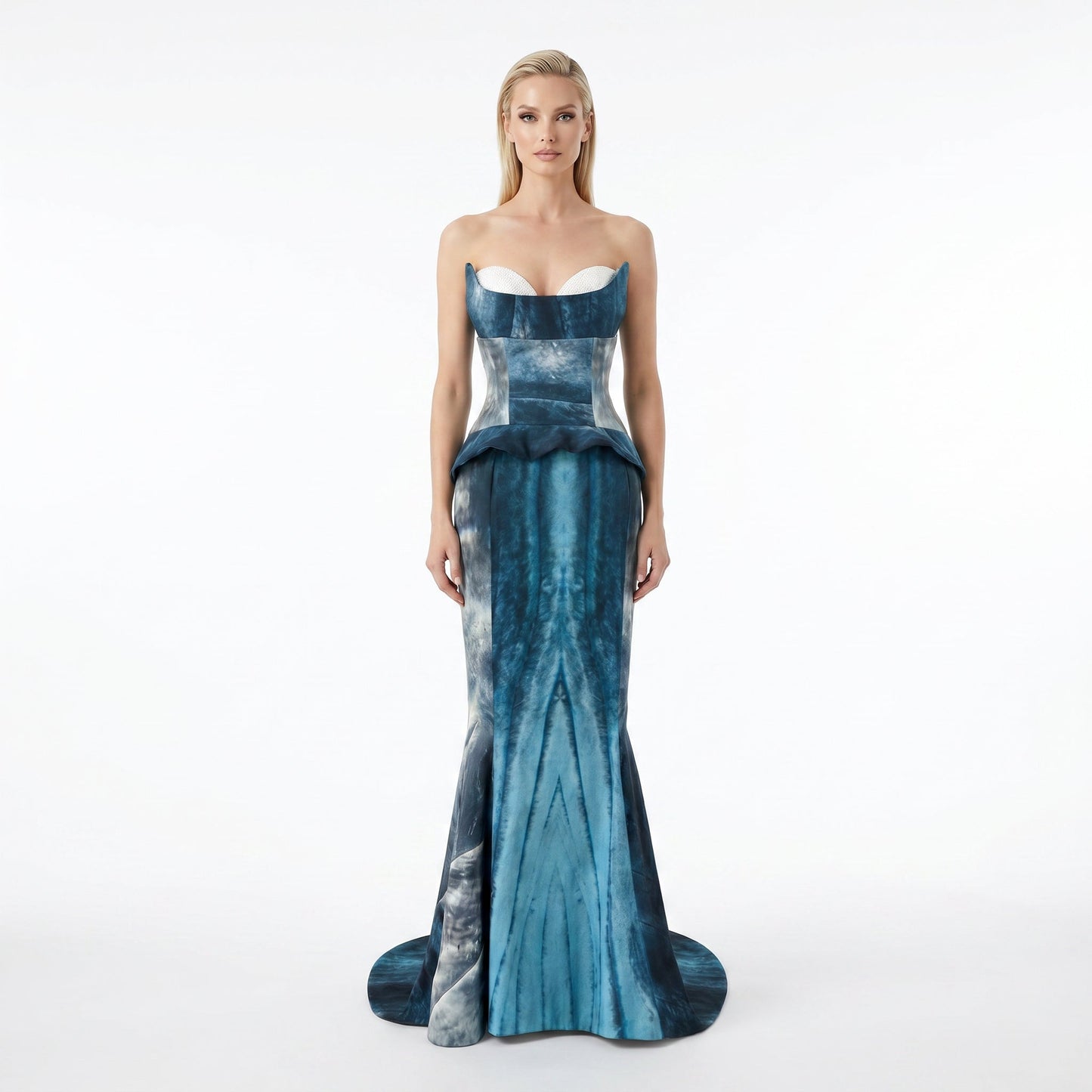 Organic Cotton Whale Gown | Sustainable Couture Dress | Benedetti Life - Vegan America