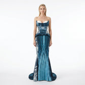 Organic Cotton Whale Gown | Sustainable Couture Dress | Benedetti Life - Vegan America