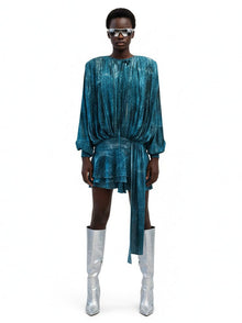 Whale Harmony Draped Eucalyptus Dress - Vegan America