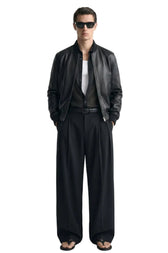 Olive Leather Men’s Jacket - Vegan America