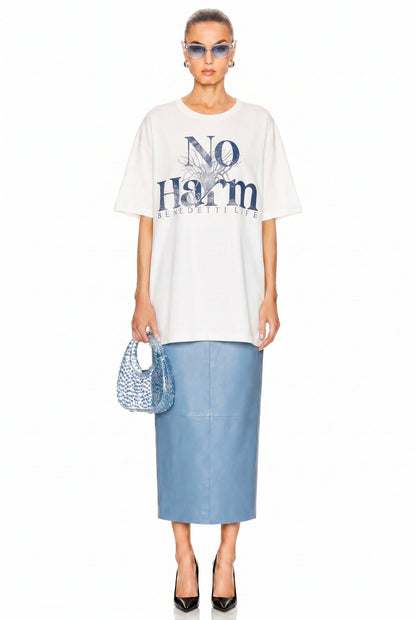 No Harm, Just Charm Oversized UNISEX T-Shirt - Vegan America