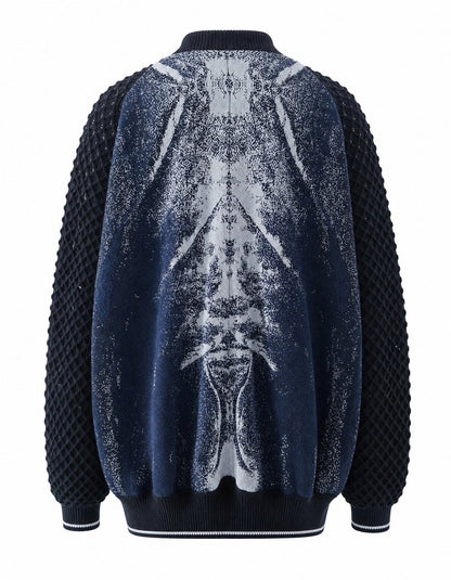 Unisex Eco Oversized Bomber — Whale Limited Edition - Vegan America