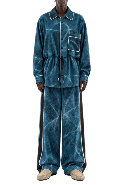 Ocean Icosahedron Eucalyptus Relaxed Pants