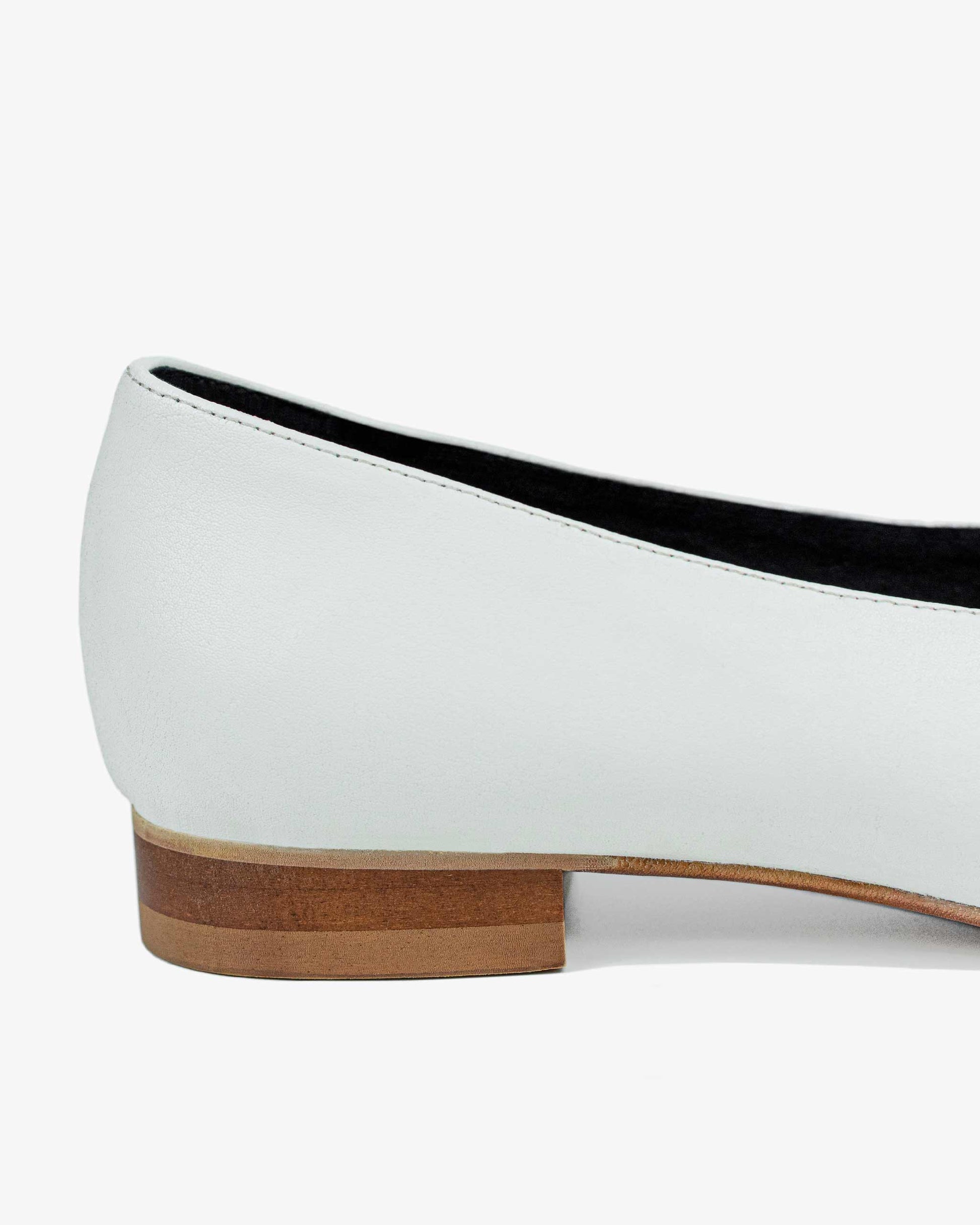 Pumps White Nopal ballerinas made of cactus leather - Vegan America