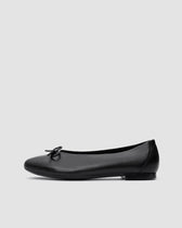 Mossy Pumps Black ballet flats with a bow - Vegan America