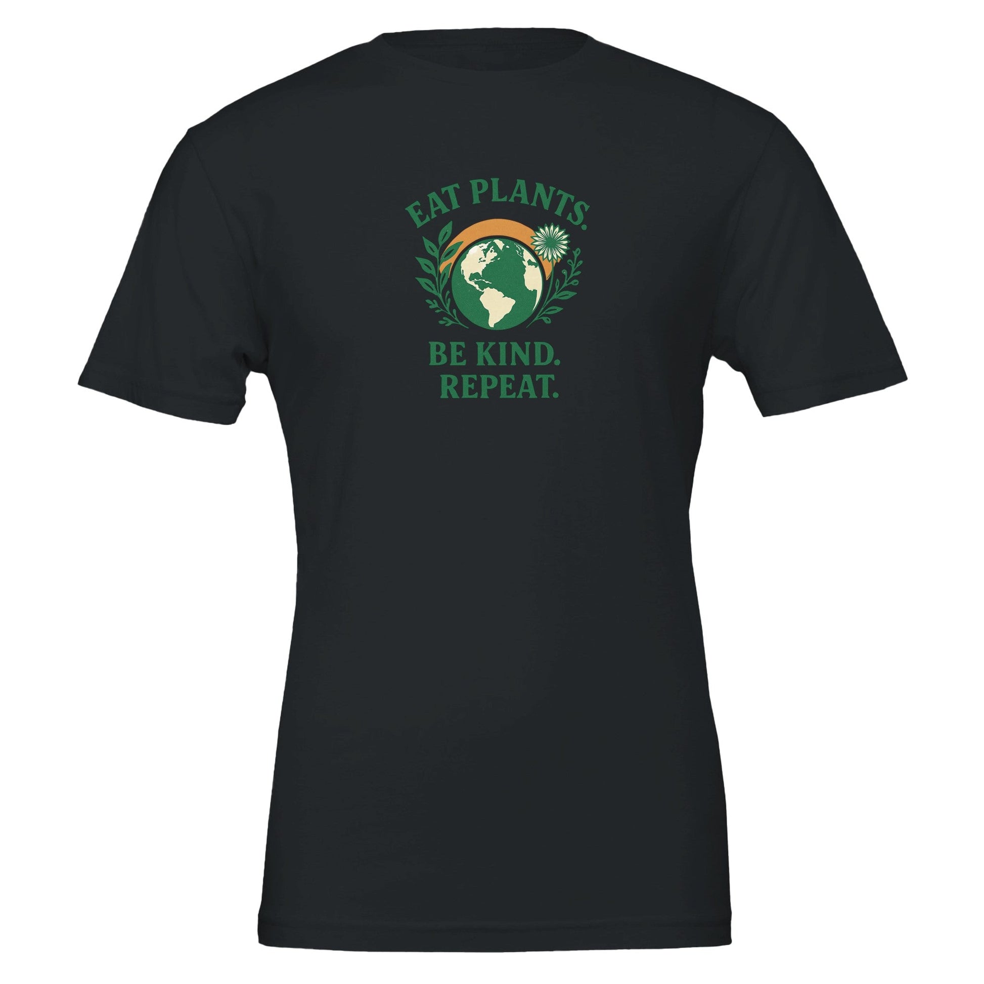 Eat Plants, Be Kind, Repeat - Eco Friendly TShirt - Vegan America