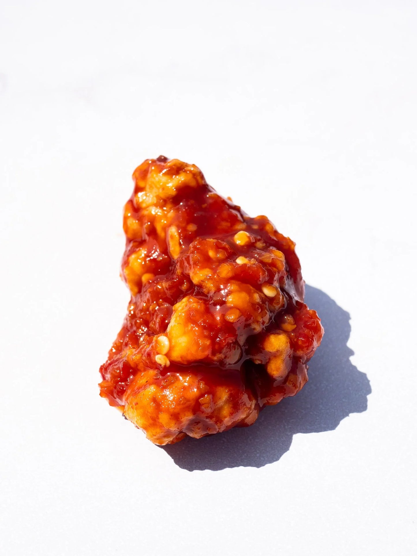 Blackbird Plant-Based Korean BBQ Wings coated in sauce