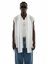 Eucalyptus Scarf Sleeveless Shirt - Vegan America