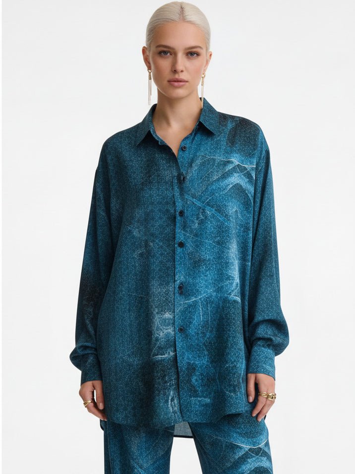 Ocean Icosahedron Day - to - Night Pajama - Vegan America