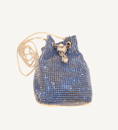 Blue Crystal Bucket Bag - Vegan America