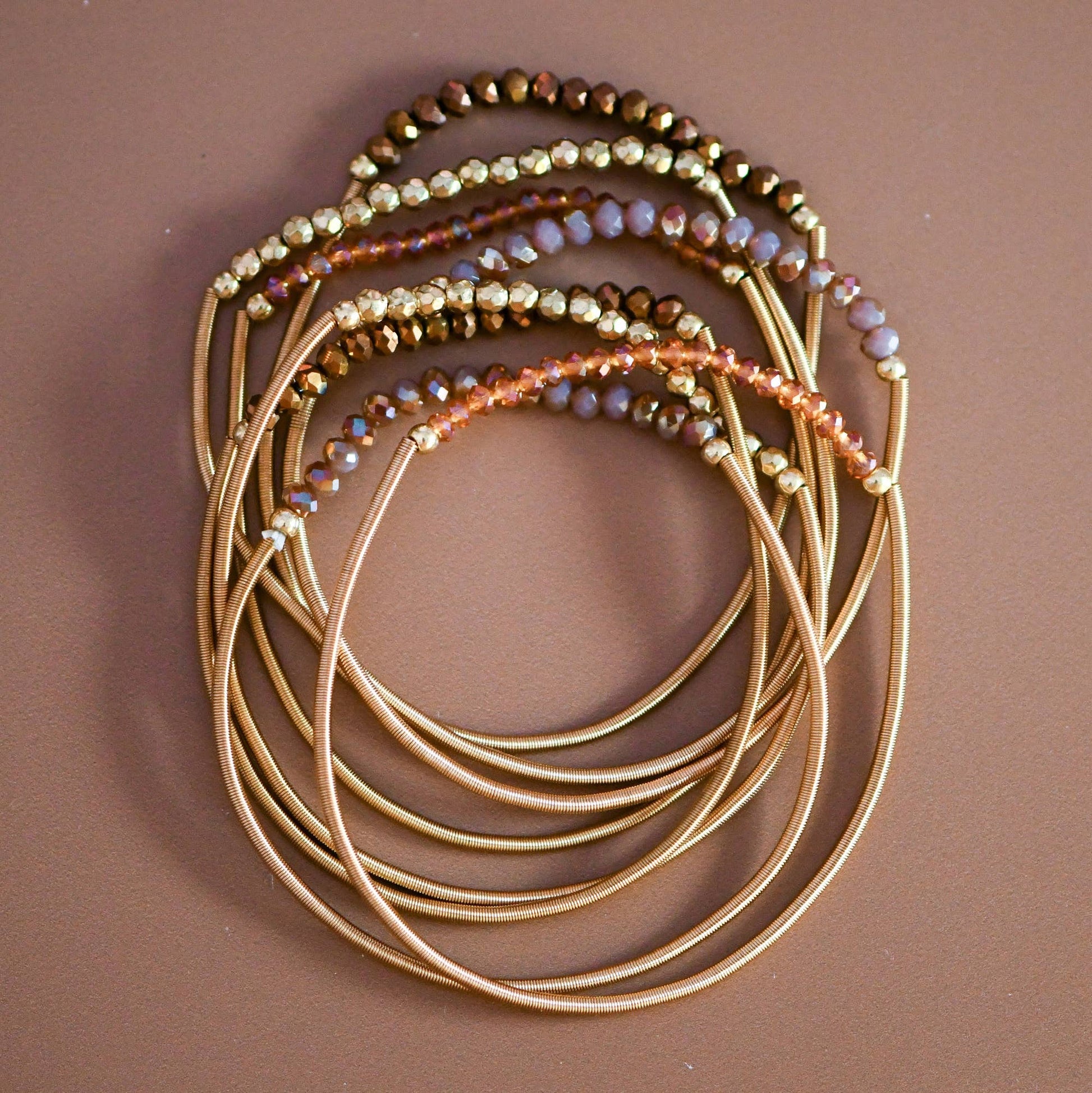 High Vibes Guitar String Bracelet Set - Vegan America