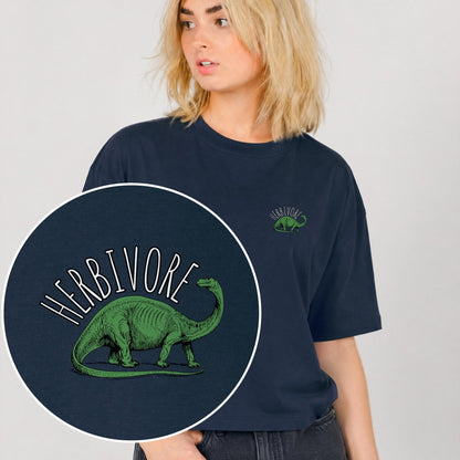 Herbivore Brontosaurus Women's Boxy T-Shirt - Vegan America