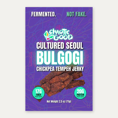 Cultured Seoul Bulgogi Tempeh Jerky, 3-Pack
