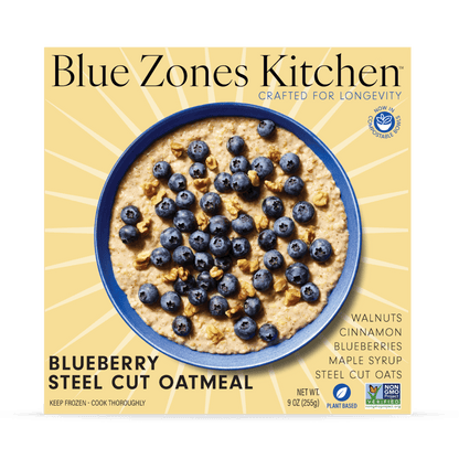 Blueberry Steel Cut Oatmeal - Vegan America