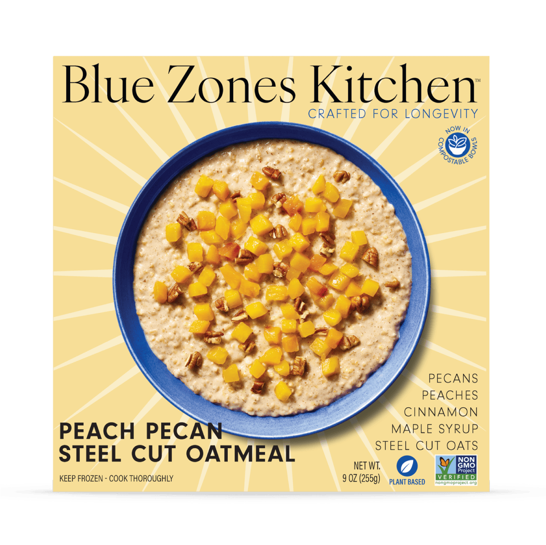 Peach Pecan Steel Cut Oatmeal - Vegan America