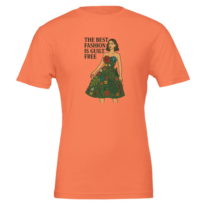 Best Fashion is Guilt Free Premium Tshirt, 100% Cotton - Vegan America