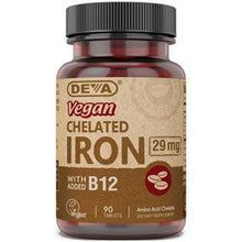Deva - Vegan Chelated Iron with Added B-12 - 29mg