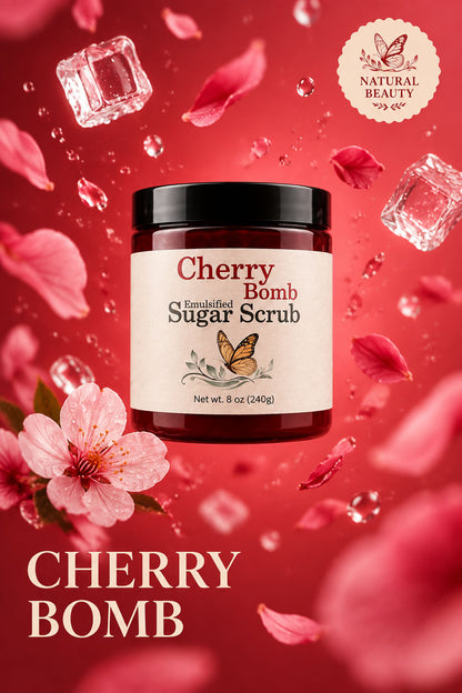 cherry bomb emulsified sugar scrub