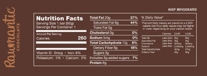 Dark Raw Chocolate Vegan Protein Bars 6 or 12 Pack - Vegan America