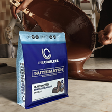 LiveComplete NutriMatch Plant Protein - Sport/Performance | CASE PACK 8 Units | Chocolate | 28g Plant Protein with 96% Match Rate