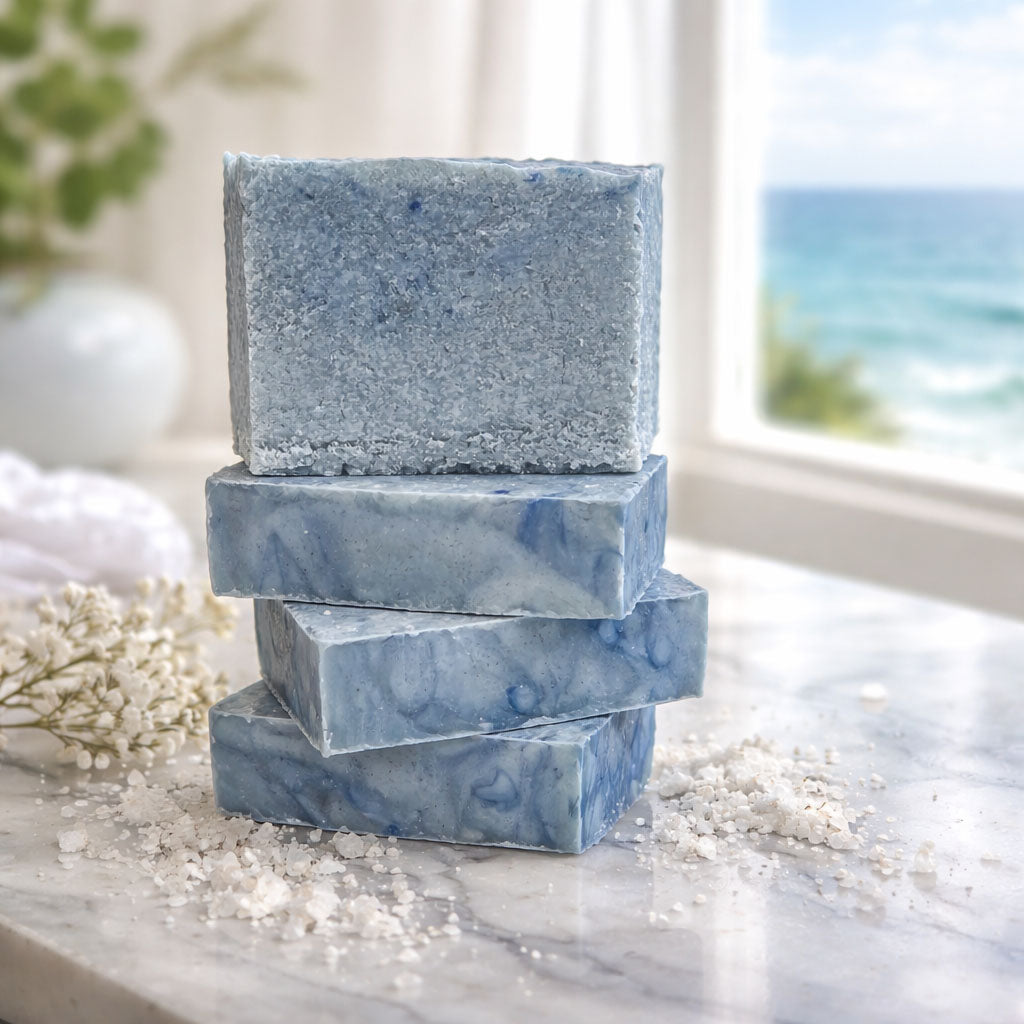 clarity sea salt bar stack in blue