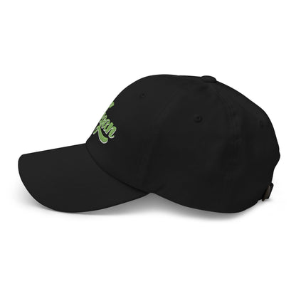 Vegan Hat / Cap With Premium Green and White Stitched Embroidery - Vegan America