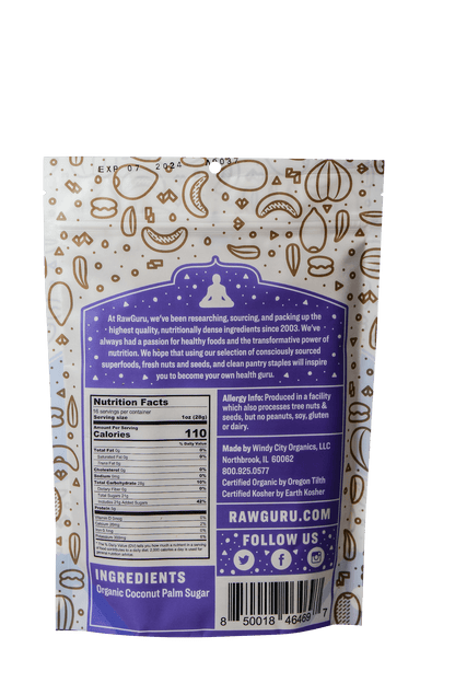 RawGuru Organic Bali Coconut Sugar | 16 oz - Vegan America