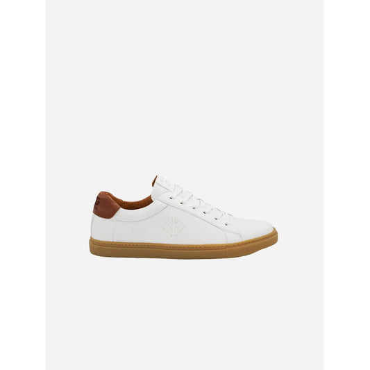 COG Winton Unisex Vegan Trainers | White & Beige UK4 / EU37 / US6