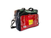 computer bag coffee packages red, yellow & black - Vegan America