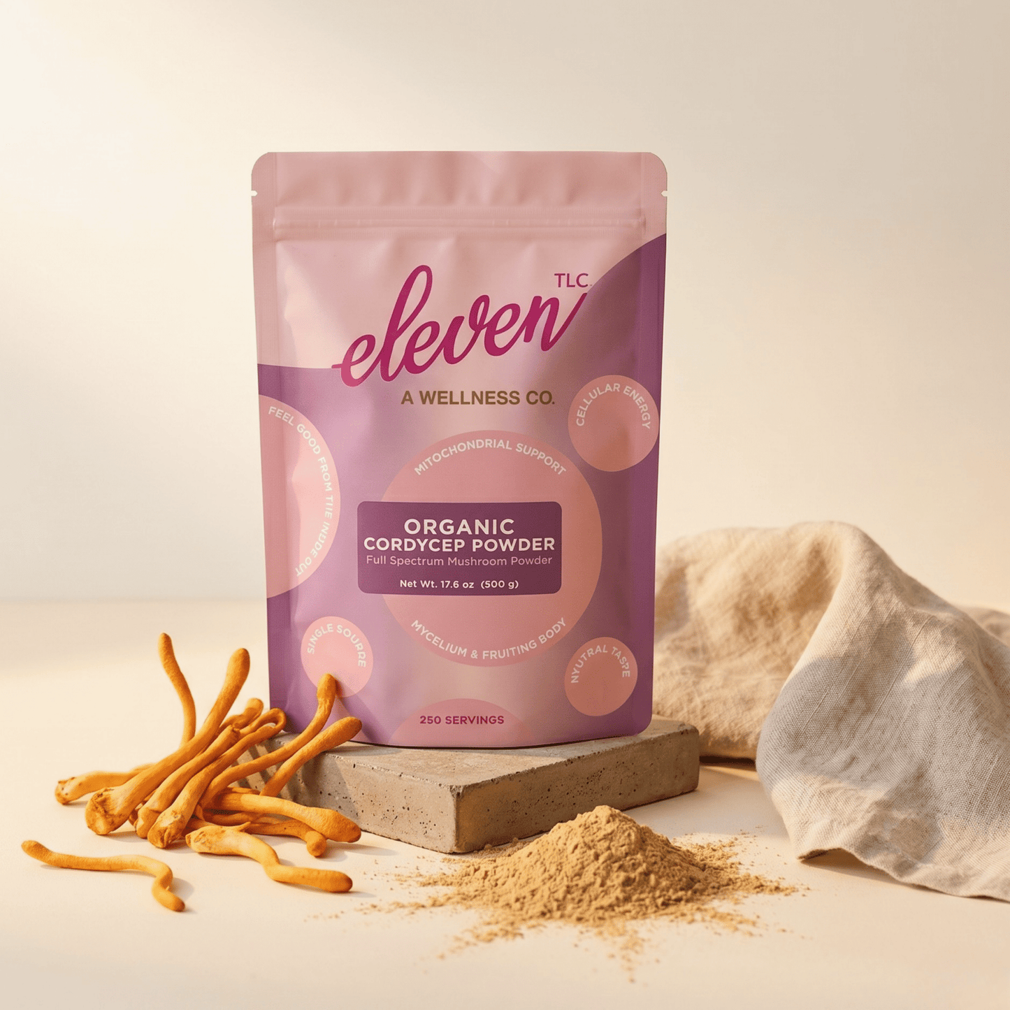 Organic Cordyceps Mushroom Powder — Foodservice 500g - Vegan America