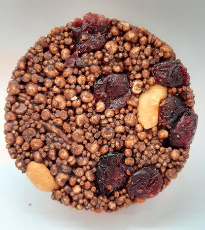NEW Extra Dark Chocolate Alegria Bites w/ Cranberries + Cashews - Vegan America