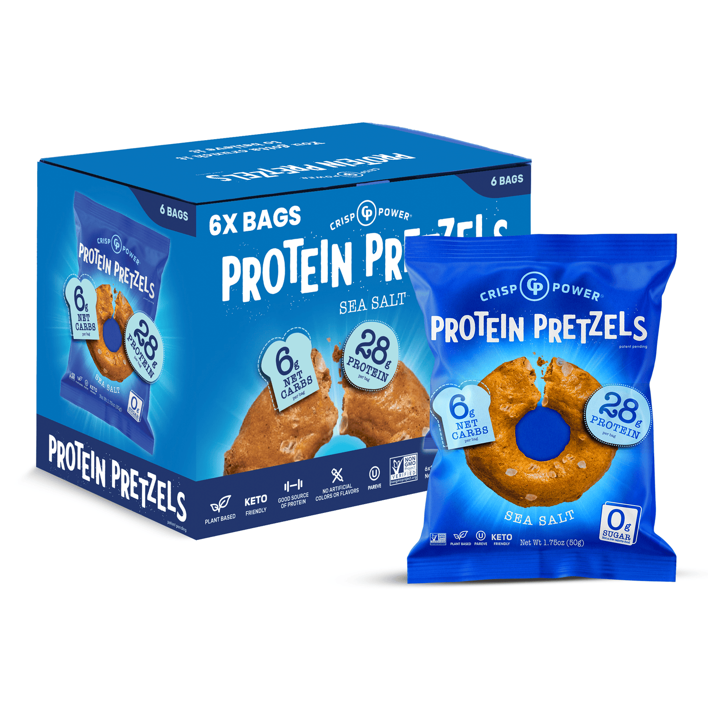 Sea Salt - Protein Pretzels - Vegan America