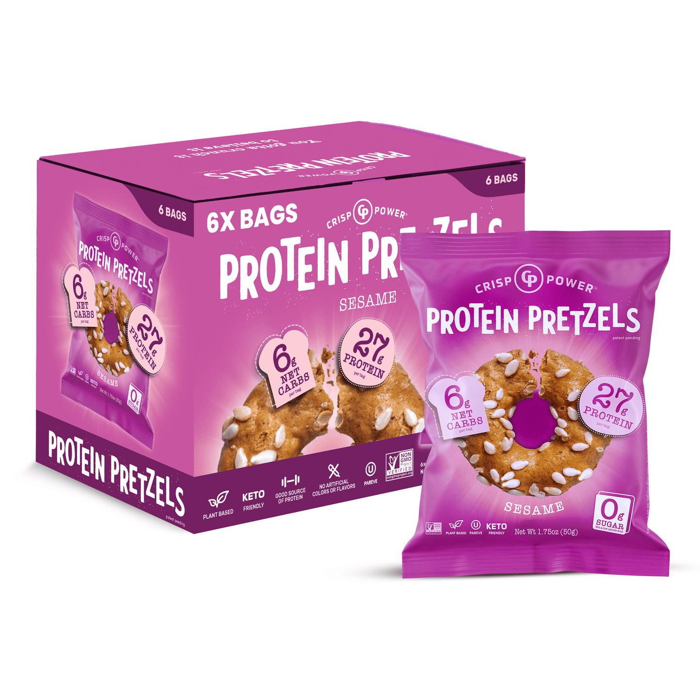 Sesame - Protein Pretzels - Vegan America