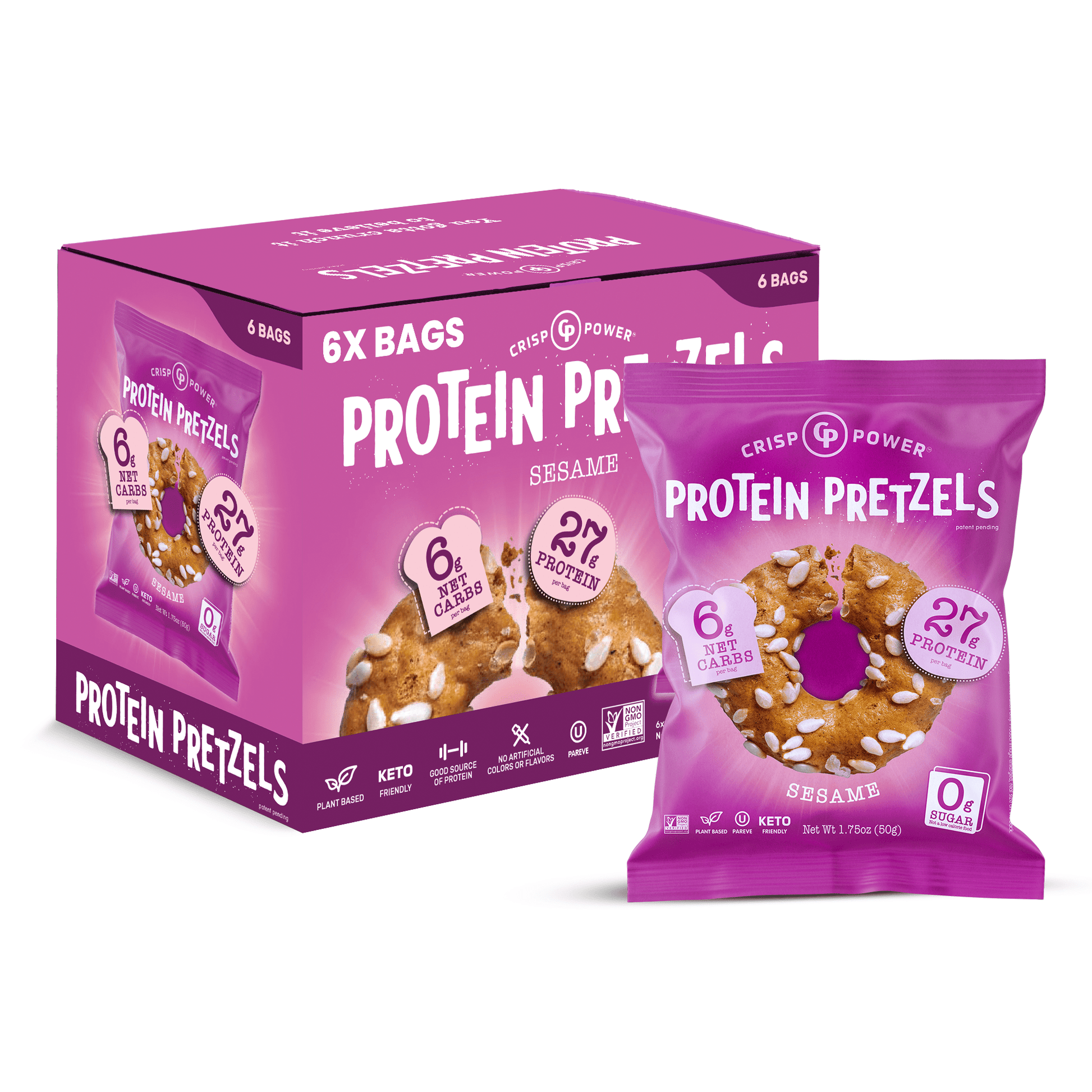 Sesame - Protein Pretzels - Vegan America