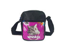 crossbody bag pink & black cat food packages - Vegan America