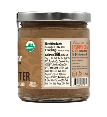 Organic Crunchy Sprouted Almond Butter - Vegan America