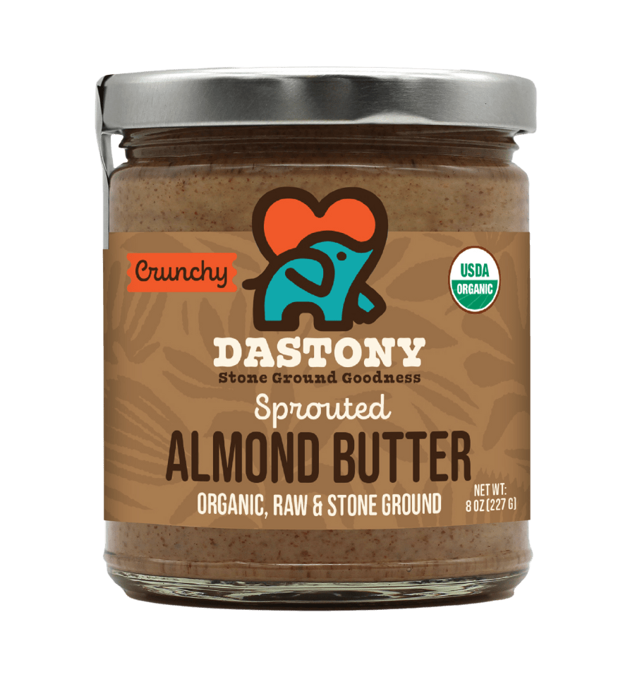 Organic Crunchy Sprouted Almond Butter - Vegan America
